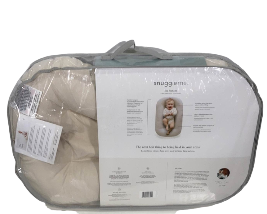 secondhand Snuggle Me Organic Sensory Infant Lounger, Natural