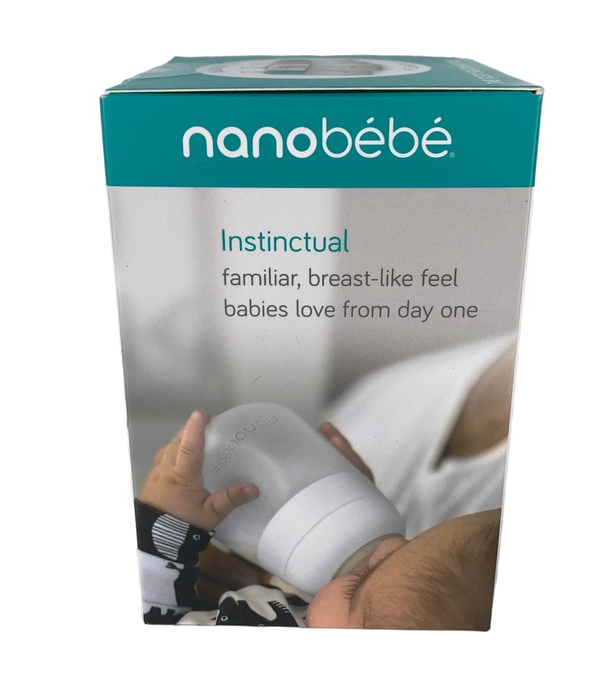 secondhand Nanobébé Flexy Silicone Baby Bottle, 5oz, Grey