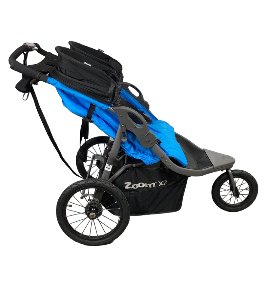 Joovy Zoom X2 Double Jogging Stroller, 2022, Glacier