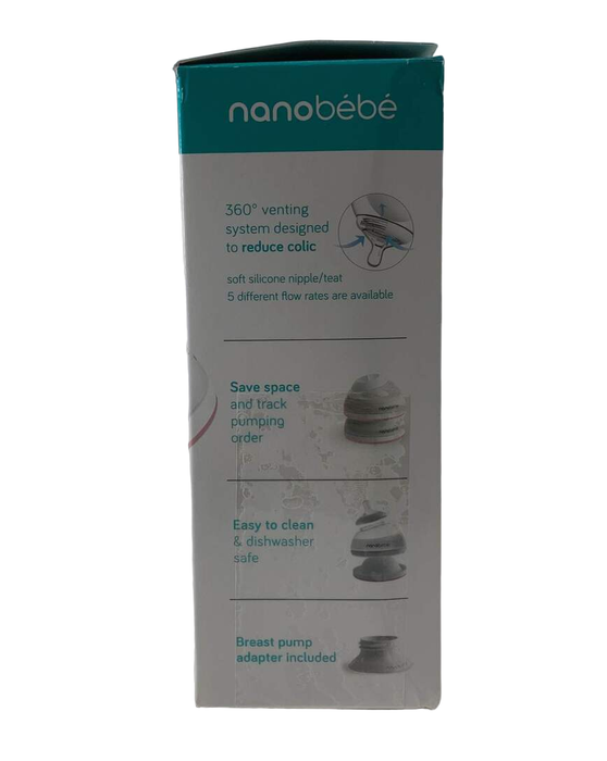 Shop Nanobébé Breastmilk Baby Bottles 3-Pack, Pink at GoodBuy Gear