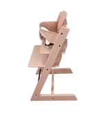 secondhand Stokke Tripp Trapp High Chair With Baby Set, Serene Pink