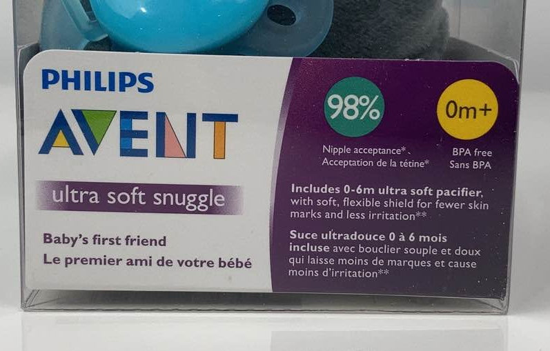Shop Philips Avent Soothie Snuggle Pacifier Holder, Seal at GoodBuy Gear