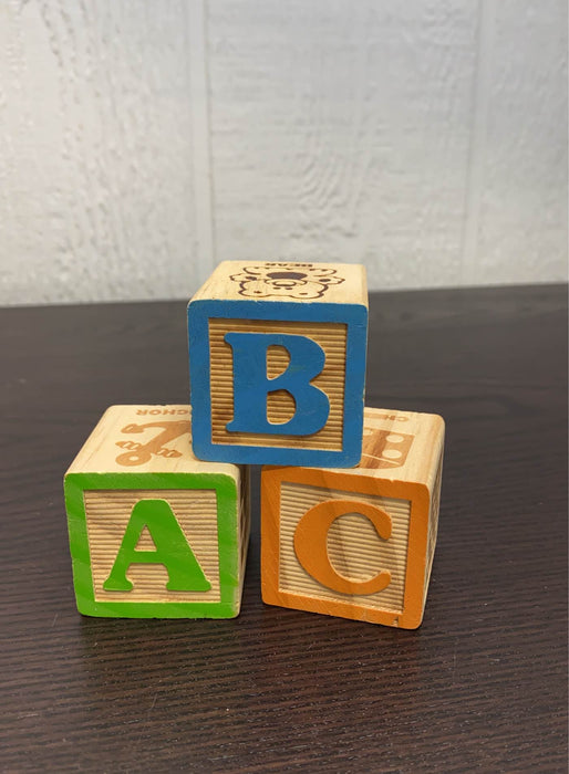 secondhand BUNDLE Wooden Alphabet Blocks