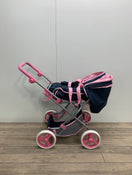 secondhand Hauck Classic Julia Navy and Pink Toy Doll Pram