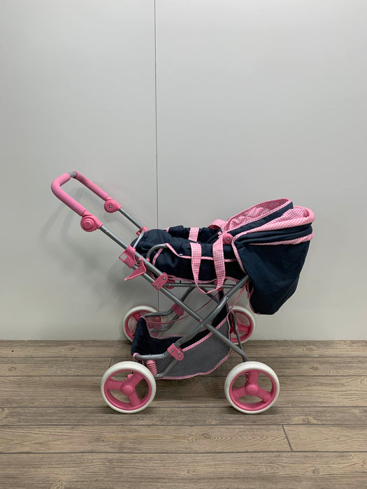 secondhand Hauck Classic Julia Navy and Pink Toy Doll Pram