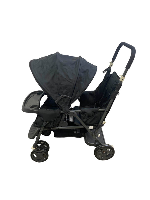 secondhand Joovy Caboose Too Graphite Sit and Stand Double Stroller, 2021, Black