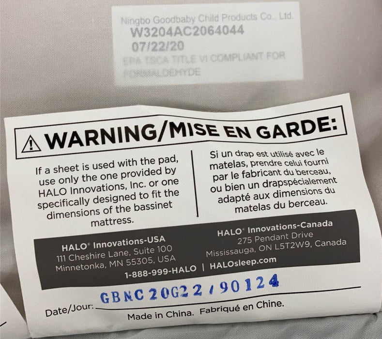 Shop Halo BassiNest Swivel Sleeper Luxe Series, Dove Grey Tweed at GoodBuy Gear