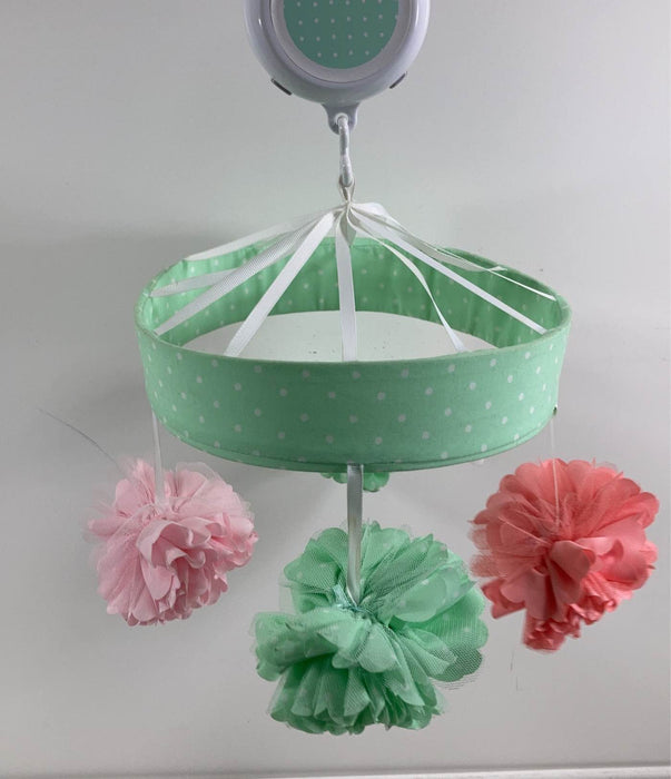 used Cloud Island Crib Mobile Pom Pom, Mint