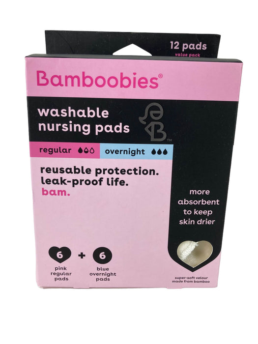 Shop Bamboobies Regular and Overnight Washable Nursing Pad, 8ct at GoodBuy Gear