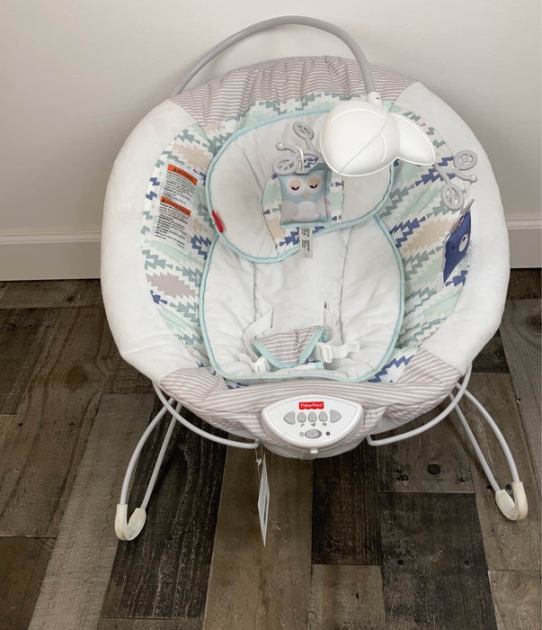 used Fisher Price Deluxe Bouncer, Owl Love You