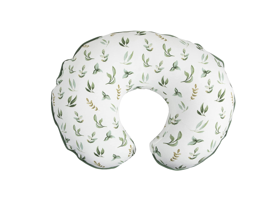 Boppy Organic Nursing and Infant Support Pillow Slipcover, Green Little Leaves