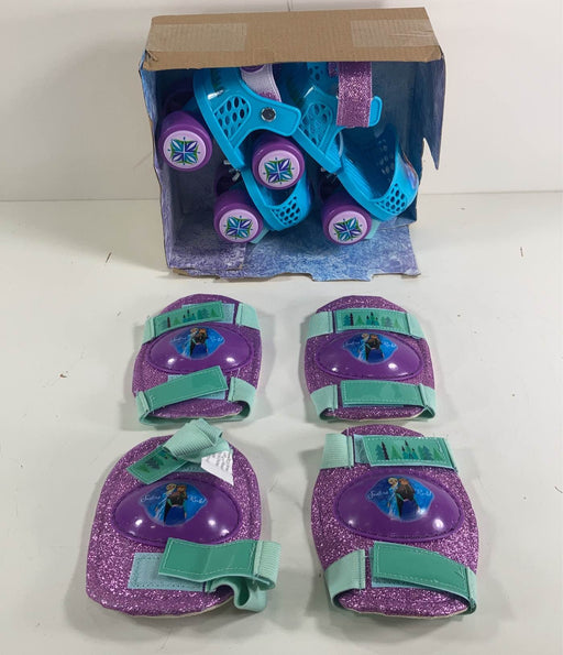 used Disney Frozen 2 Roller Skates With Elbow Pads