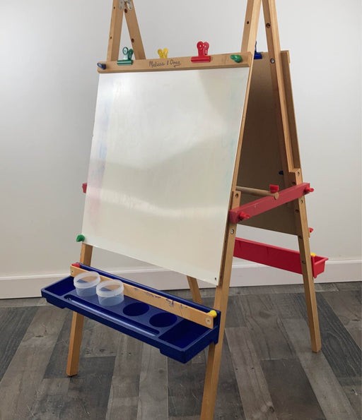 used Melissa & Doug Deluxe Standing Wooden Art Easel