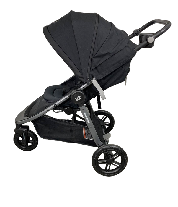 secondhand Maxi-Cosi Gia XP 3-Wheel Travel System with Mico Luxe Car Seat, 2022, Midnight Black