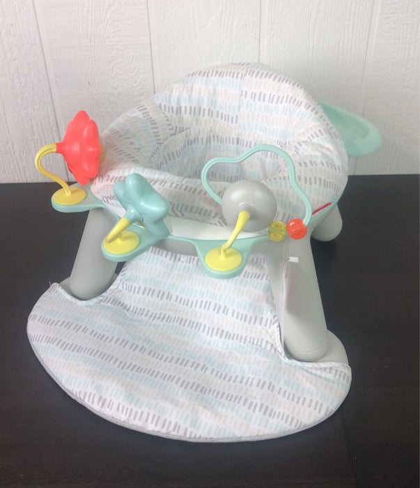 used Skip Hop 2-in-1 Sit-up Activity Baby Chair, Silver Cloud Lining