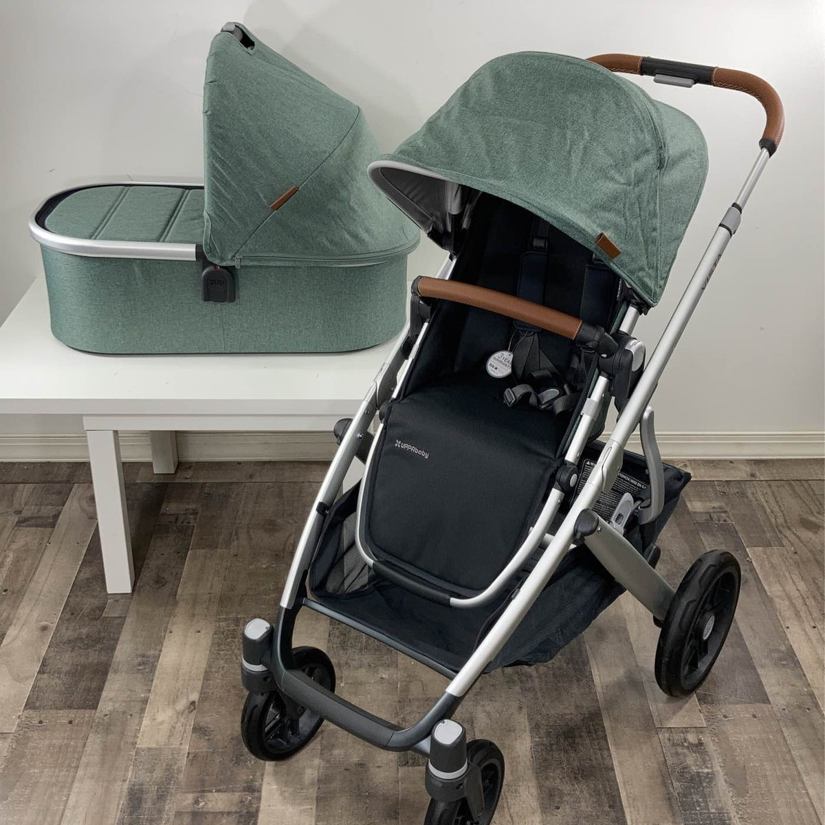 uppababy vista 2 green UPPAbaby VISTA V2 Stroller, Emmett (Green Melange), 2019