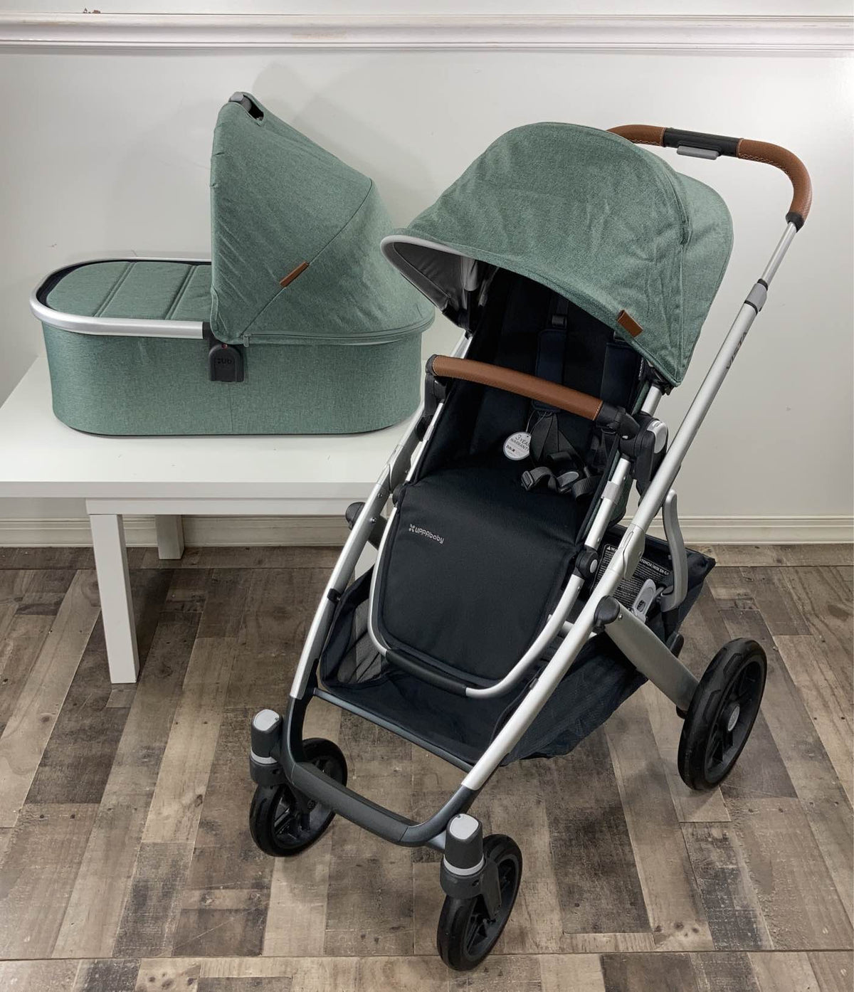 uppababy vista v2 green melange UPPAbaby VISTA V2 Stroller, Emmett (Green Melange), 2019