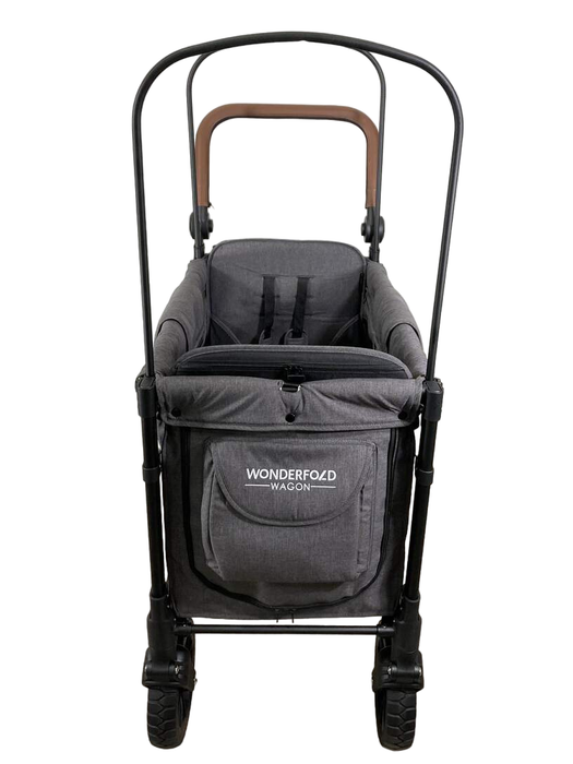 secondhand Wonderfold W2 Luxe Multifunctional Double Stroller Wagon, Charcoal Gray, 2022