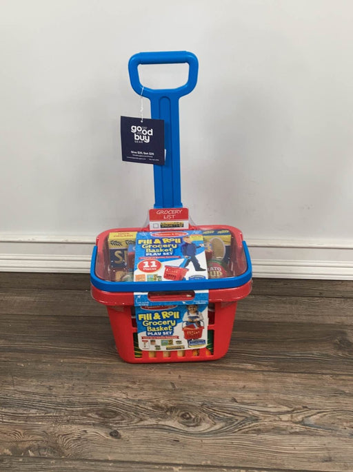 used Melissa & Doug Fill And Roll Grocery Basket Set