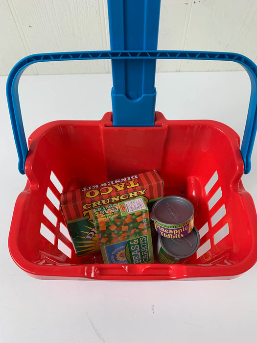 secondhand Melissa & Doug Fill And Roll Grocery Basket Set