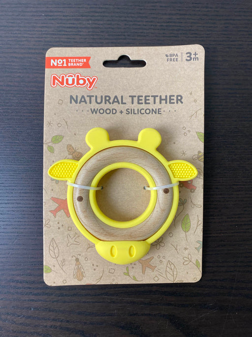 used Nuby Wood And Silicone Teether