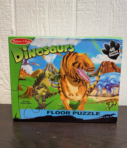 used Melissa & Doug Floor Puzzle, Land of Dinosaurs