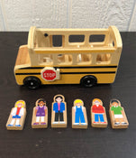 used Melissa & Doug Classic Toy School Bus Playset