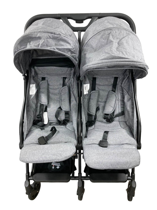 secondhand Mompush Lithe Double Stroller, 2021, Grey