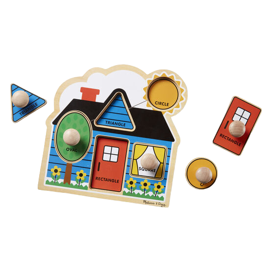 used Melissa & Doug Jumbo Knob Puzzle