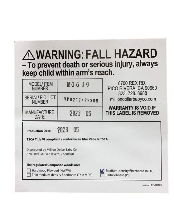 Shop Million Dollar Baby Universal Wide Removable Changing Tray, Hazlenut at GoodBuy Gear