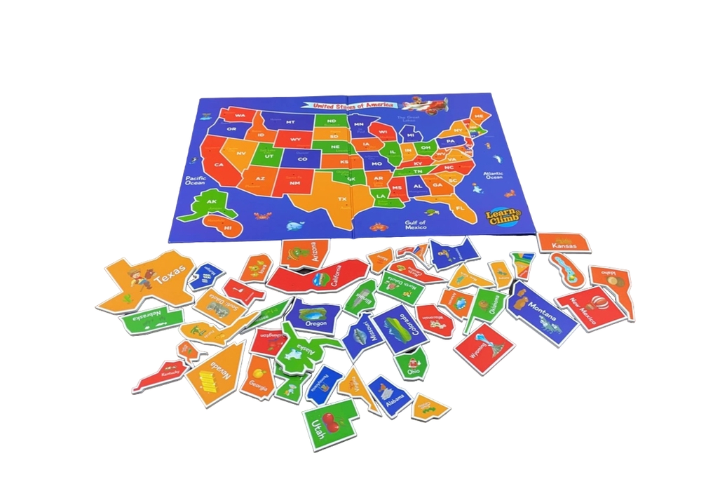 secondhand Learn And Climb Magnetic Map