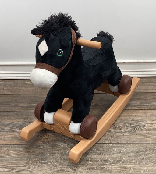 Shop Rockin’ Rider 2-in-1 Pony Ride-On, Black at GoodBuy Gear