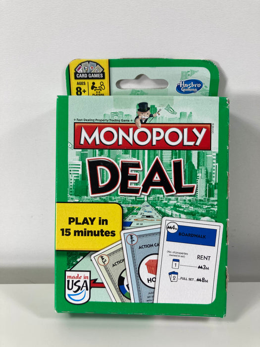 used Hasbro Monopoly Deal Card Game