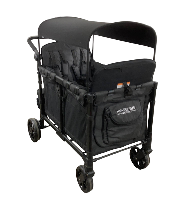 used Wonderfold W4 Elite Stroller Wagon, Volcanic Black, 2022