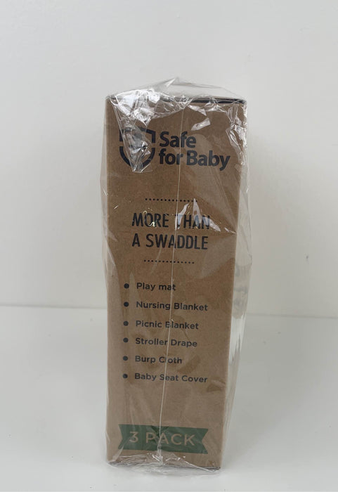 secondhand Safe For Baby Oh Baby! Organic Muslin Swaddles 3 Pack