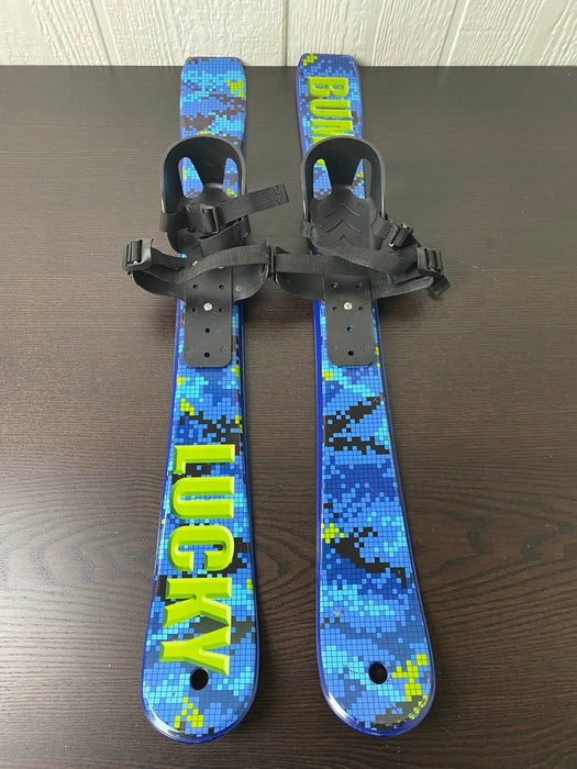 used Lucky Bums Kids Beginner Skis