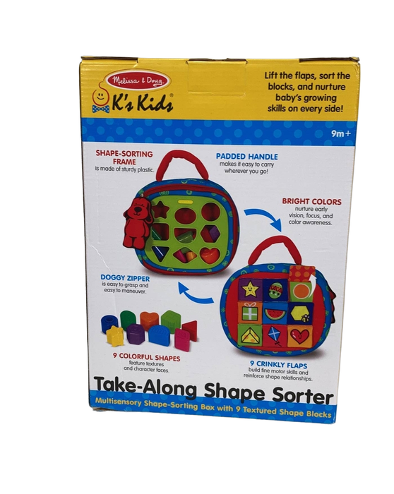 secondhand Melissa & Doug K’s Kids Take Along Shape Sorter