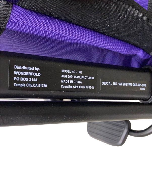 Wonderfold W1 Original Stroller Wagon, 2021, Cobalt Violet