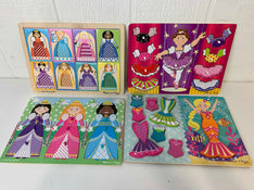 used BUNDLE Melissa & Doug Wooden Puzzles