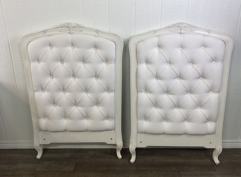 Restoration Hardware Baby & Child Colette Tufted Crib, White, With New