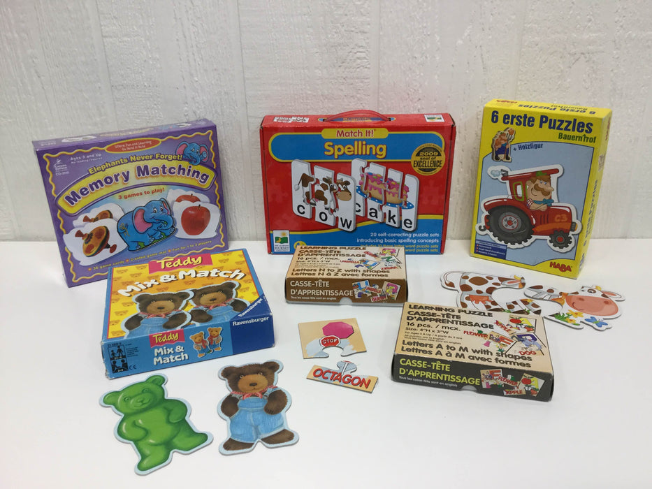 used BUNDLE Board Games And Jigsaw Puzzles