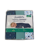 used Summer Infant SwaddleMe Original Swaddle Wrap 3pk, Large (3-6 Months), Mountaineer