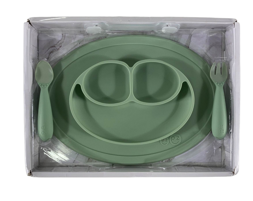 used ezpz Mini Feeding Set, Sage