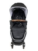 secondhand Mockingbird Single Stroller, 2023, Black, Watercolor Drops, Silver With Penny Leather