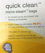 Shop Medela Quick Clean Micro Steam Bags, Box of 5 at GoodBuy Gear