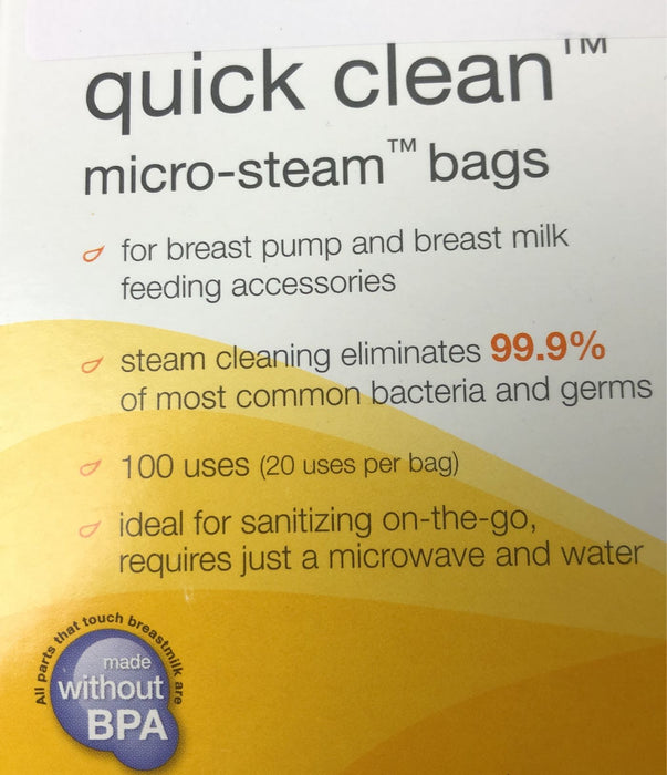 Shop Medela Quick Clean Micro Steam Bags, Box of 5 at GoodBuy Gear