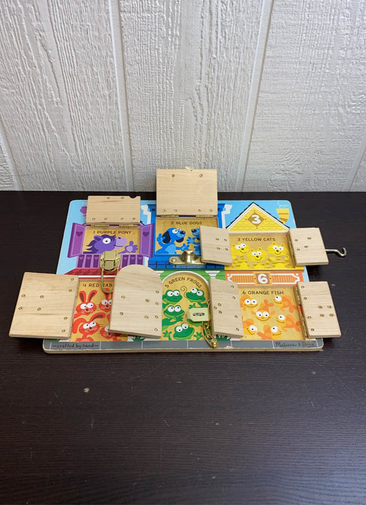 secondhand Melissa & Doug Latches Board