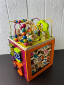 used B. Toys Zany Zoo Wooden Activity Cube