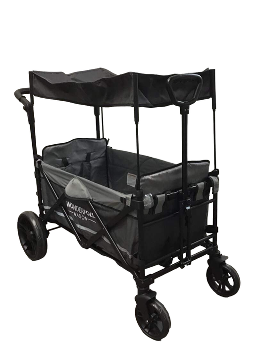 used Wonderfold X2 Push + Pull Double Stroller Wagon, 2021, Stone Gray