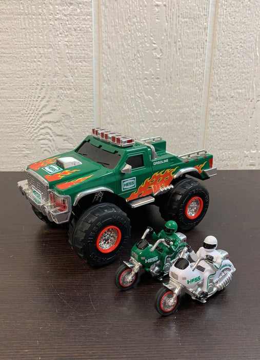 used Hess Monster Truck With Motorcycles